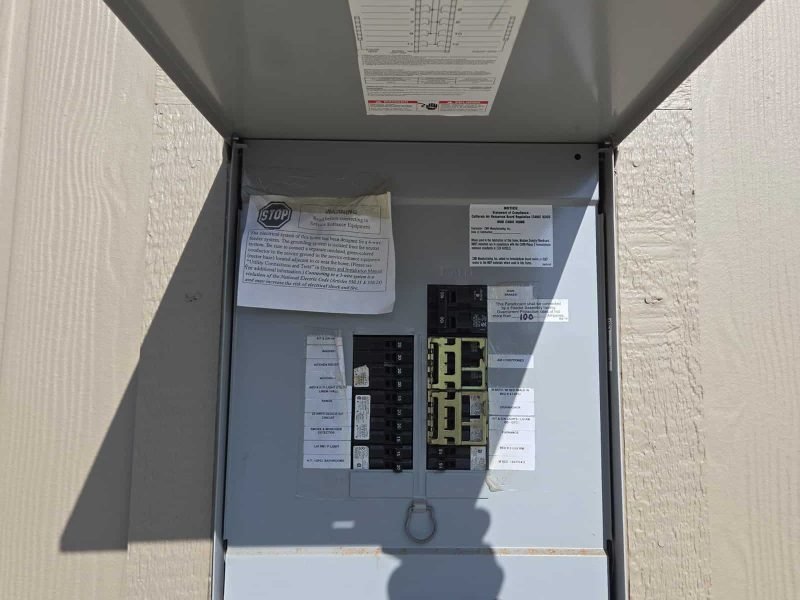 Electrical panel with circuit breakers, upgrade services, and electrical safety features by Doninely’s Remodeling Inc.